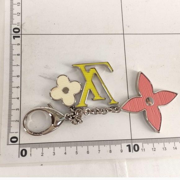 Louis Vuitton M99256 Pink Yellow White Bag Charm - Picture 4 of 5